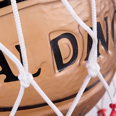 Brown Glass Basketball Pendant Light With Hoop - Sporty 1-Head Hanging Lamp For Bedroom