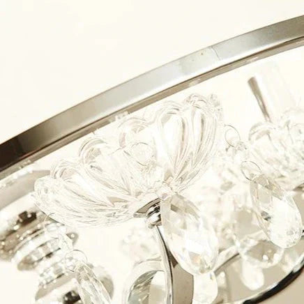 Lustre de salon en cristal de luxe à LED pour hôtel