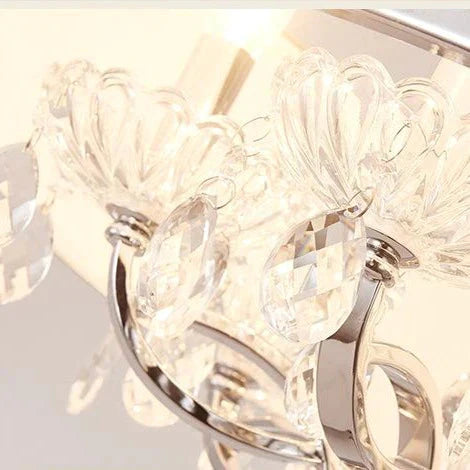 Lustre de salon en cristal de luxe à LED pour hôtel