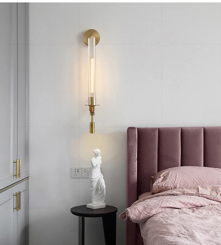 Home Deco Post Modern Retro Glass Wall Lamp