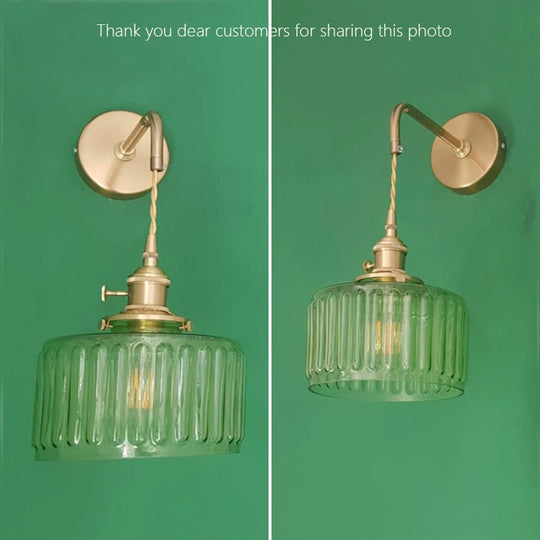 Home Deco Nordic Adjustable Glass Bedside Wall Lamp