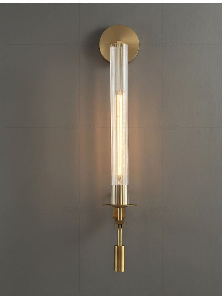 Home Deco Post Modern Retro Glass Wall Lamp