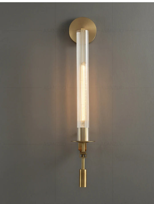 Home Deco Post Modern Retro Glass Wall Lamp