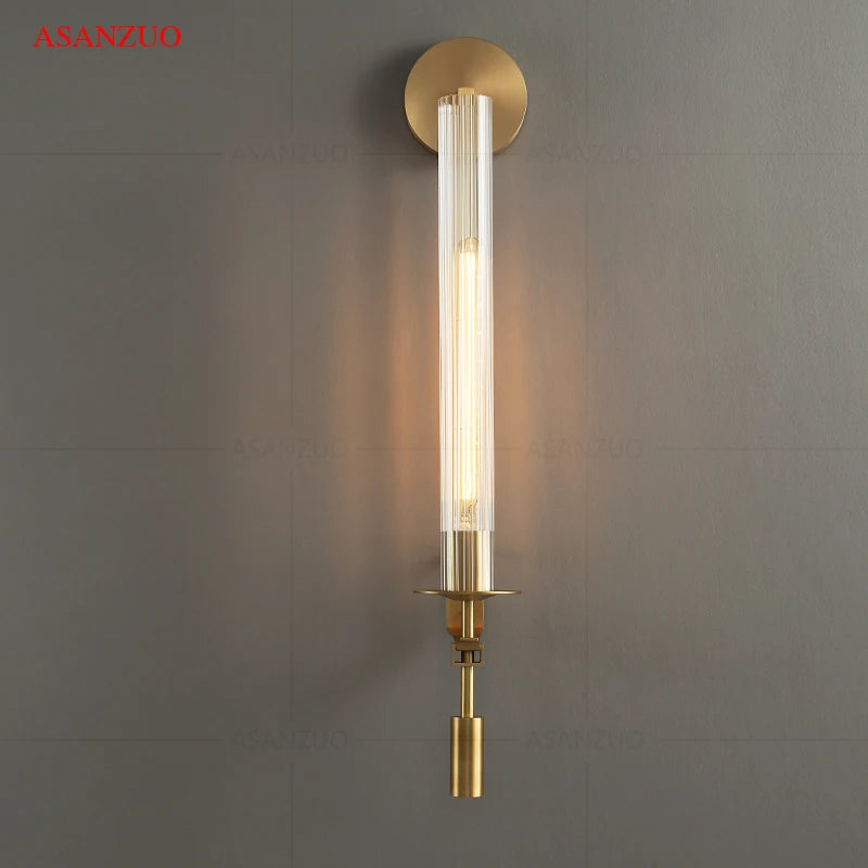 Home Deco Post Modern Retro Glass Wall Lamp