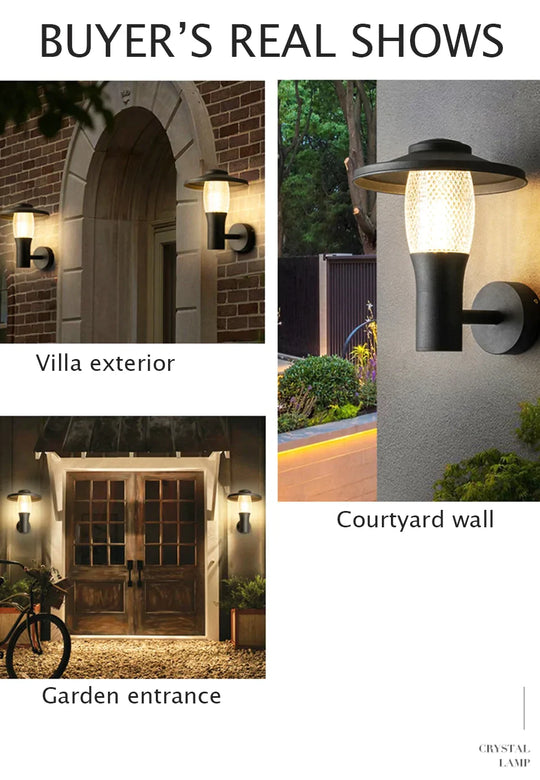 Modern IP67 Waterproof LED Wall Light – 12W Aluminum Lamp for Indoor/Outdoor Use