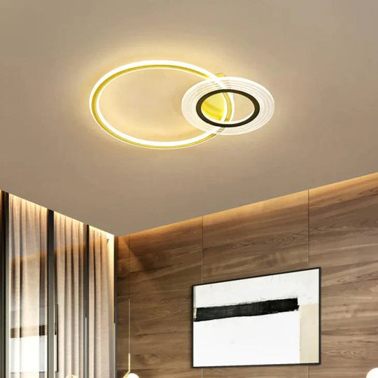 Plafonnier LED moderne et simple pour salon, pièce chaleureuse