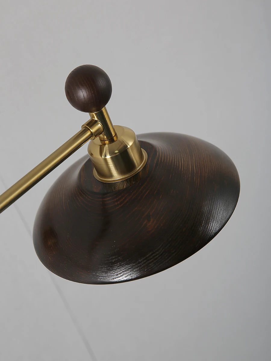 Home Deco Wood Adjustable Telescopic Wall Light