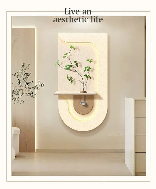 Home Deco Green Plant Wall Light Mural