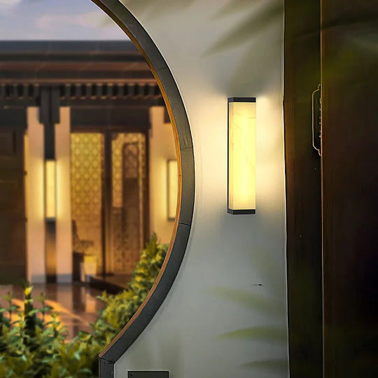 Home Deco Outdoor Marble Panel Wall Lamp