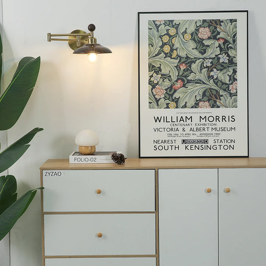 Home Deco Wood Adjustable Telescopic Wall Light