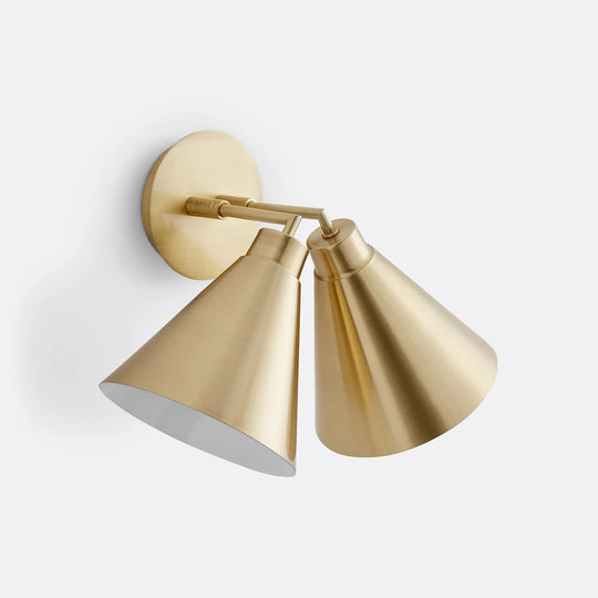 Home Deco Nordic Gold Double Wall Lamp