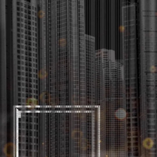 Christina Custom Mural Hand Painted Modern Night City View Wallpaper