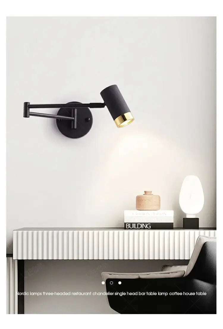Home Deco Telescopic Reading Wall Lamp
