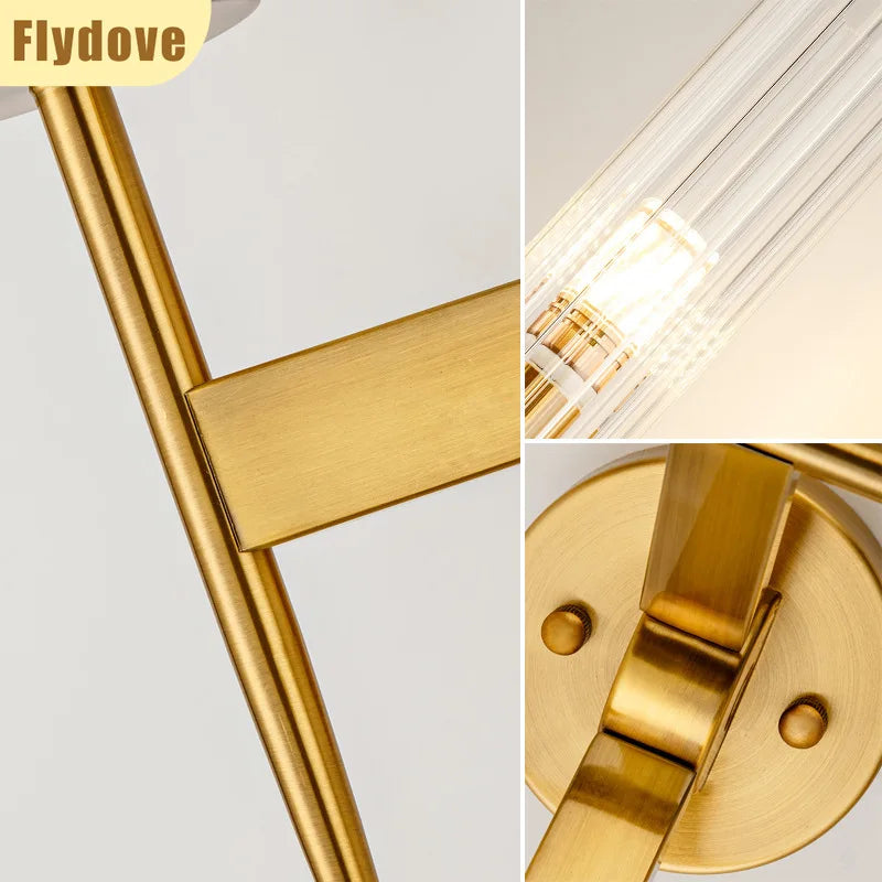 Home Deco Minimalist Glass LED Wall Lamp