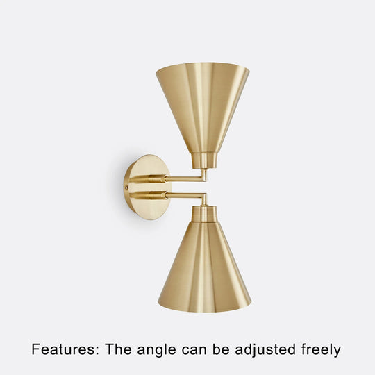 Home Deco Nordic Gold Double Wall Lamp