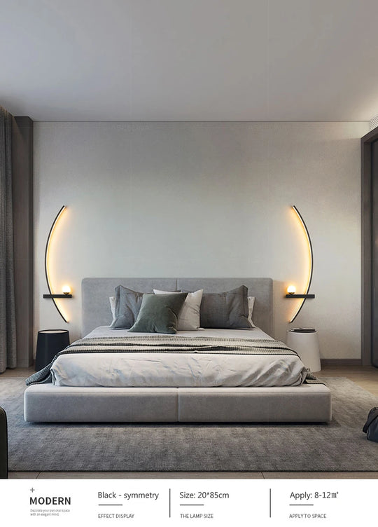 Home Deco Modern LED Moon Wall Lamp