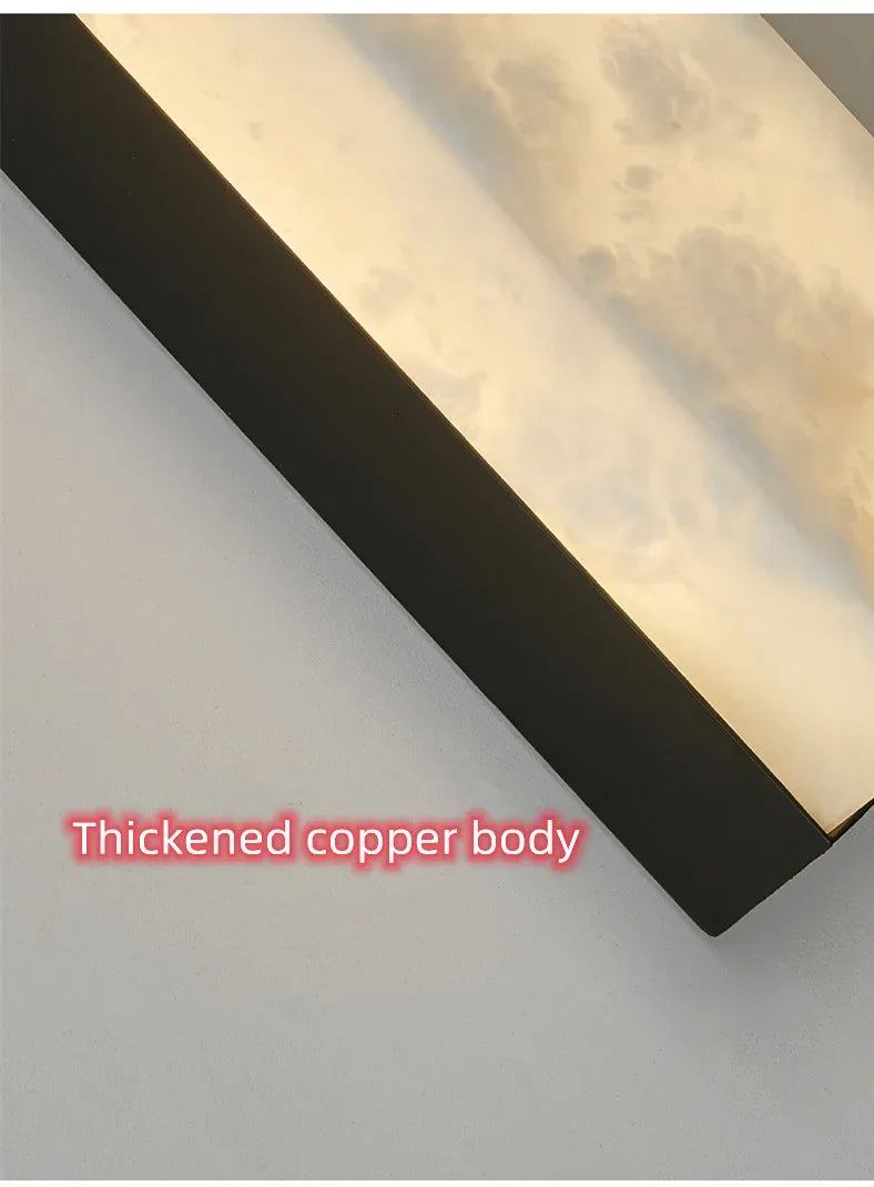 Home Deco Marble Copper Body Wall Lamp