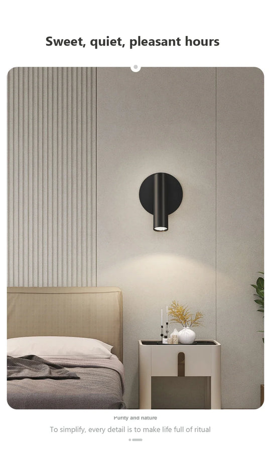 Home Deco Adjustable LED Bedside Wall Lamp