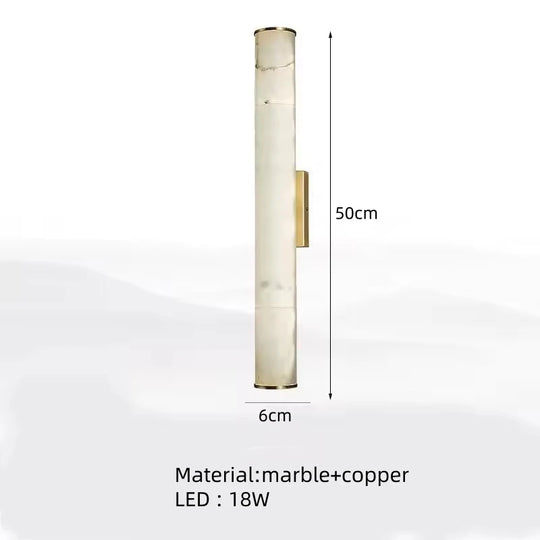 Home Deco Modern Copper Marble Wall Lamp