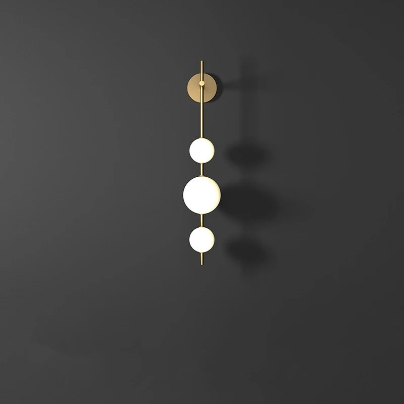 Home Deco Vertical Globe Wall Lamp