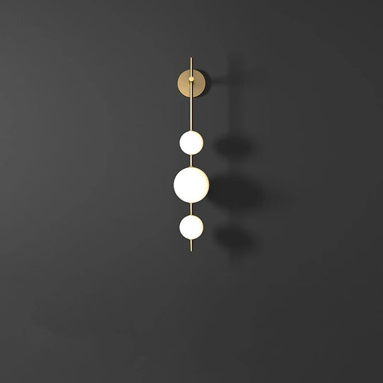 Home Deco Vertical Globe Wall Lamp