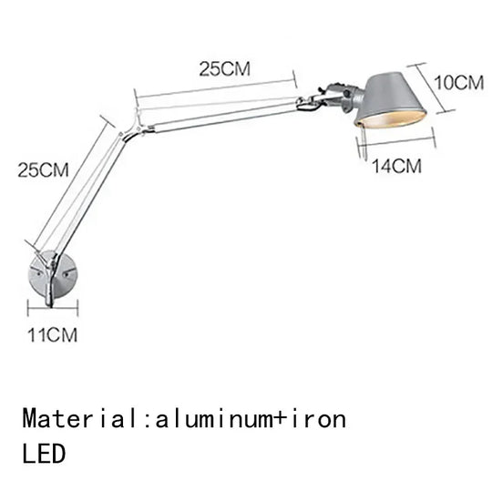 Home Deco Italian Long Arm LED Wall Lamp