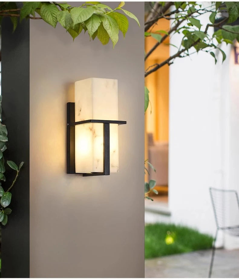 Home Deco Marble LED Outdoor Wall Lamp