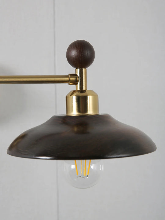 Home Deco Wood Adjustable Telescopic Wall Light