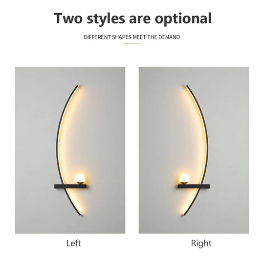 Home Deco Modern LED Moon Wall Lamp