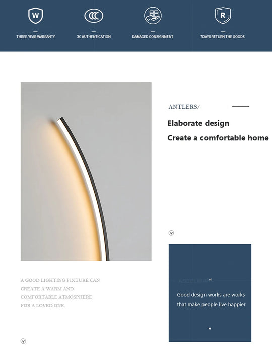 Home Deco Modern LED Moon Wall Lamp