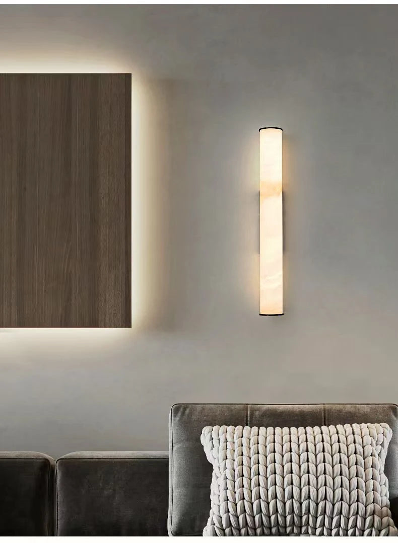 Home Deco Modern Copper Marble Wall Lamp