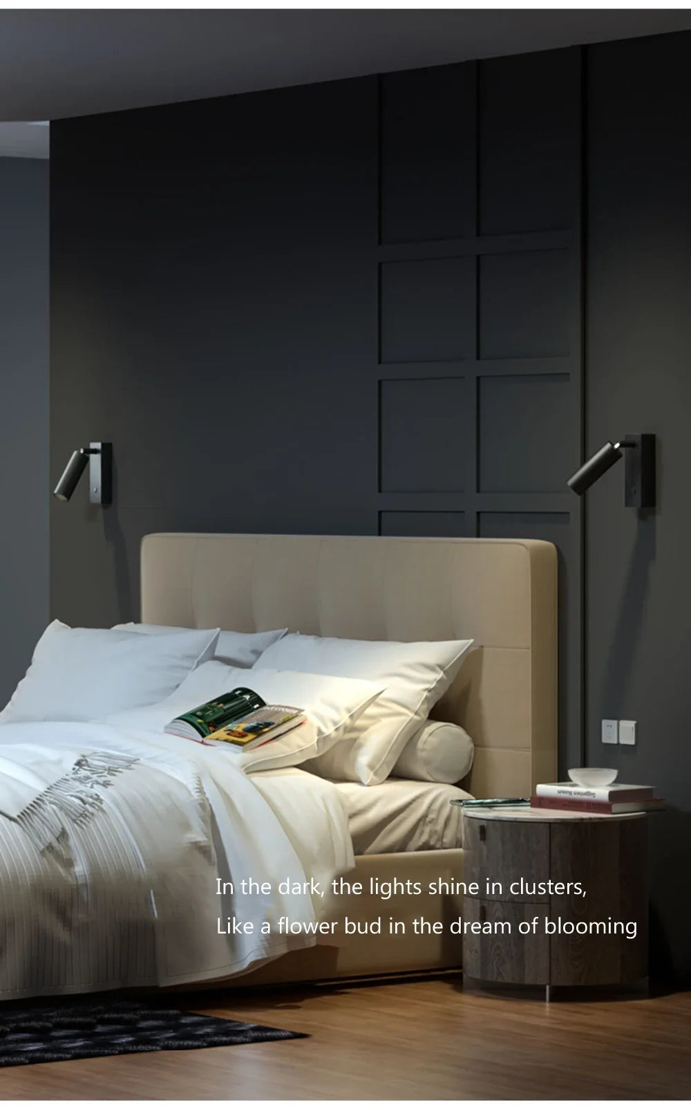 Home Deco Folding LED Bedside Wall Light