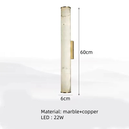Home Deco Modern Copper Marble Wall Lamp