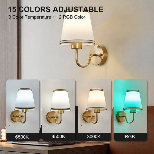 Home Deco Battery Operated Wireless Wall Sconces