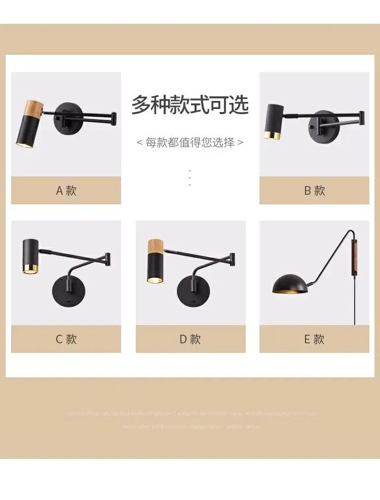 Home Deco Telescopic Reading Wall Lamp