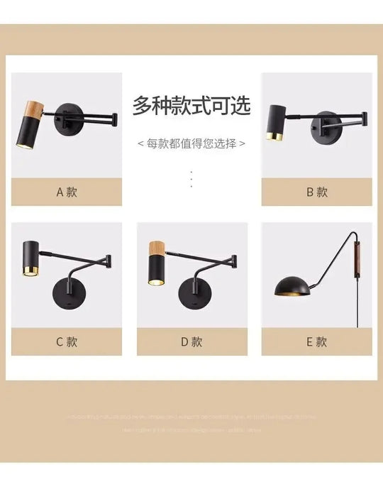 Home Deco Telescopic Reading Wall Lamp