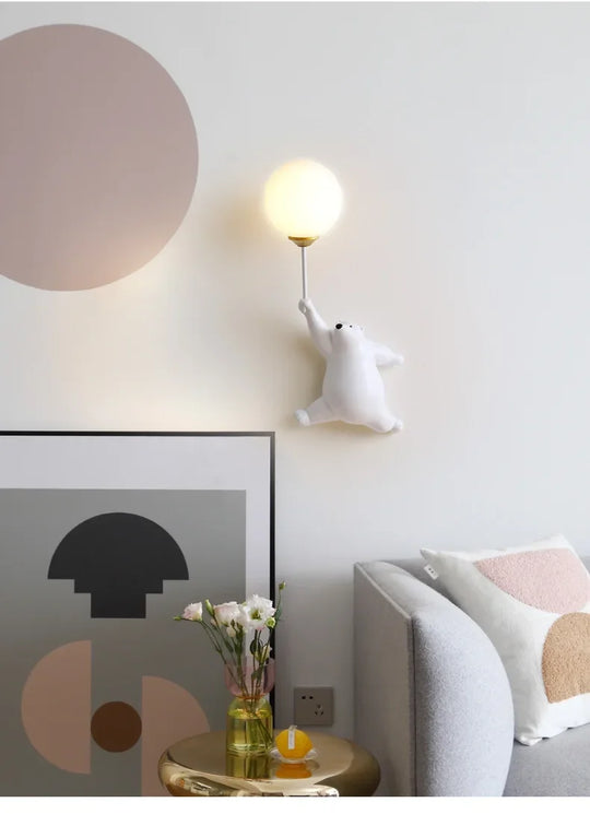 Home Deco Polar Bear LED Wall Lamp