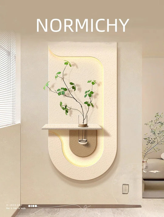 Home Deco Green Plant Wall Light Mural