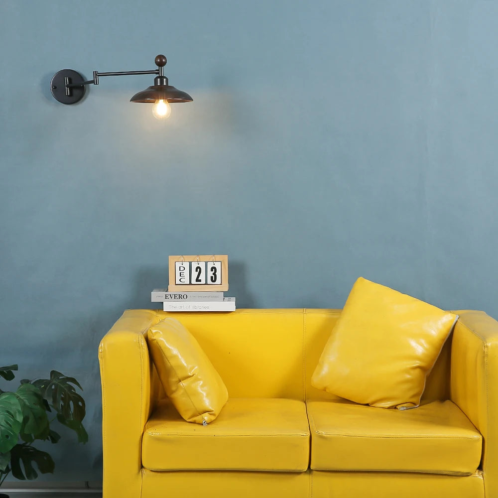 Home Deco Wood Adjustable Telescopic Wall Light