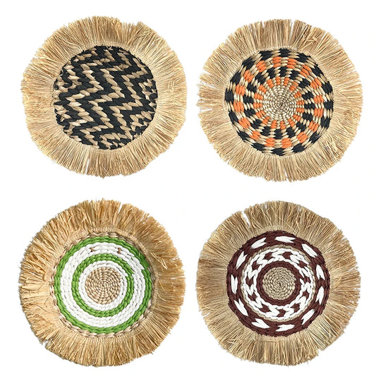 Itzayana Moroccan Style Grass Woven Wall Decor