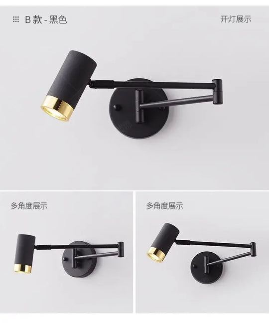 Home Deco Telescopic Reading Wall Lamp