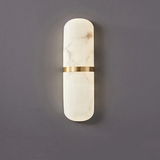 Home Deco Semicylinder Marble Wall Light