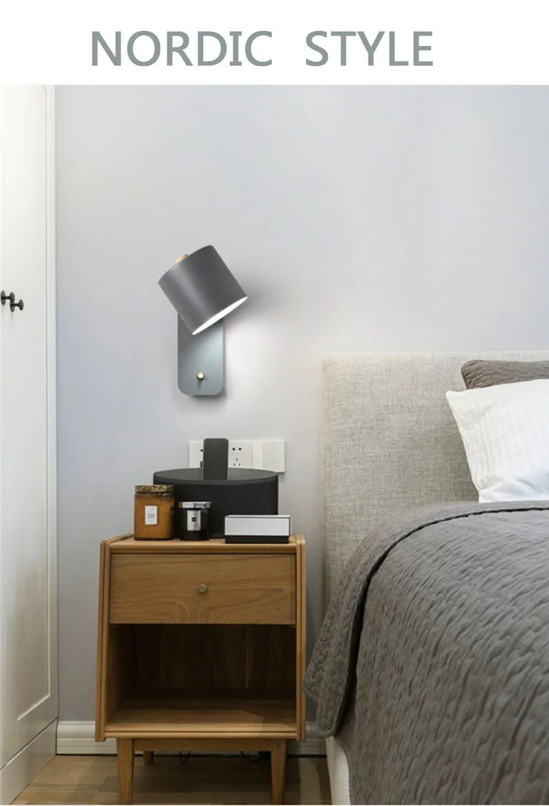 Home Deco Nordic Adjustable LED Reading Wall Light