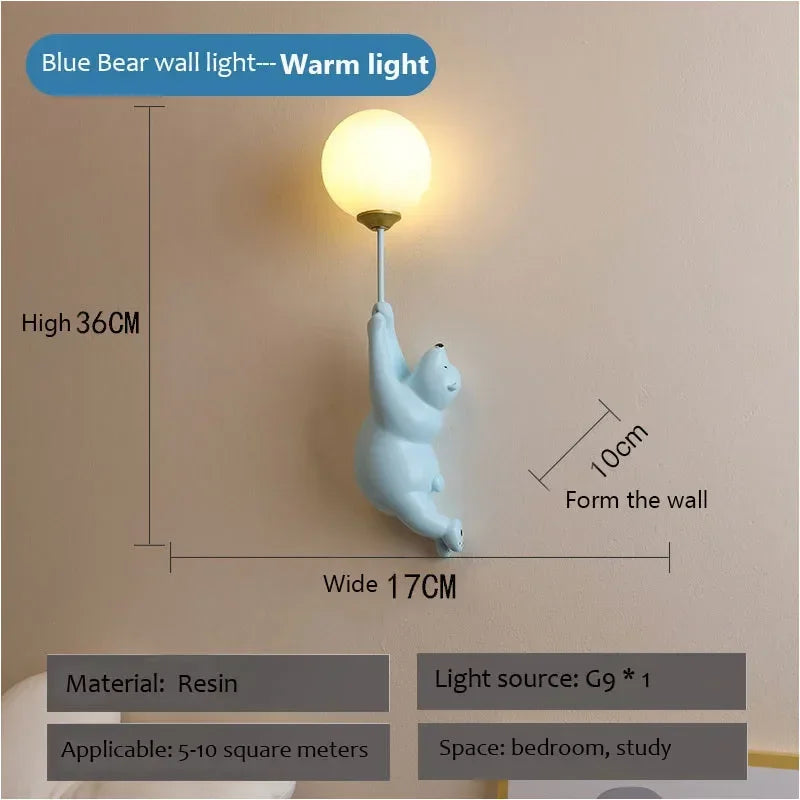 Home Deco Polar Bear LED Wall Lamp