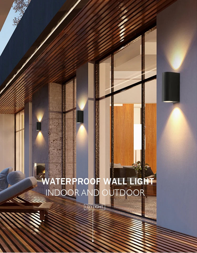 Home Deco Outdoor Waterproof LED Wall Lamp