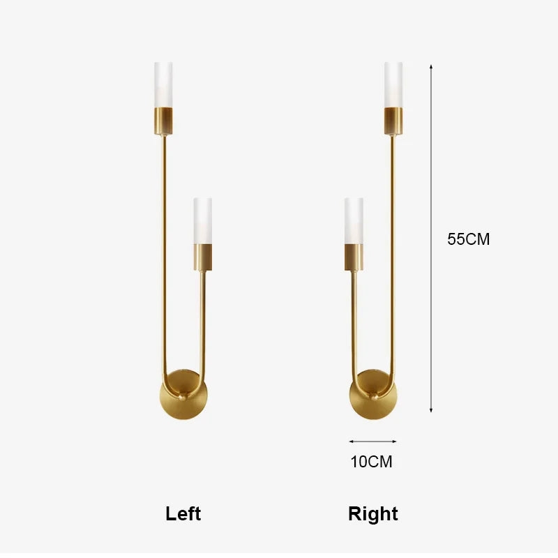 Home Deco Nordic Gold LED Wall Lamp