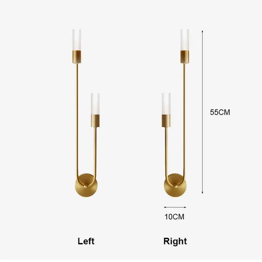 Home Deco Nordic Gold LED Wall Lamp