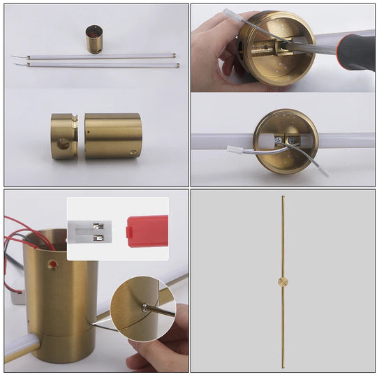 Home Deco White Gold Modern LED Wall Lamp