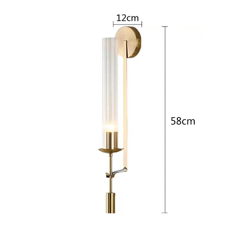 Home Deco Post Modern Retro Glass Wall Lamp