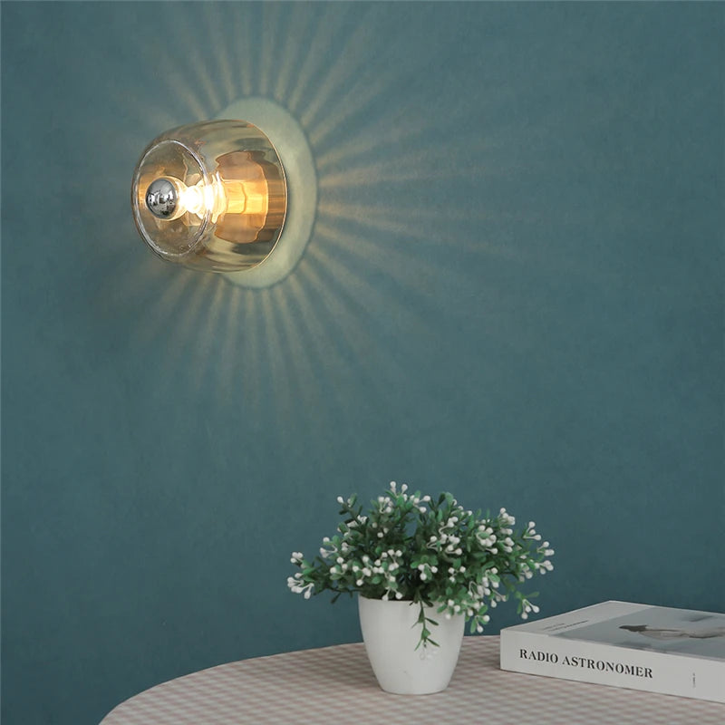 Home Deco LED Bauhaus Glass Wall Lamp